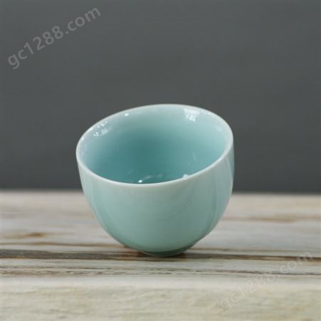 青瓷诠说 泡茶杯子 陶瓷建盏品茗杯 普洱茶杯 随机紫砂