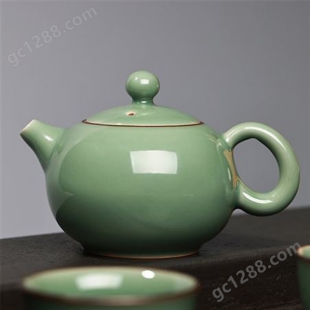 送礼佳品 高档功夫茶具茶杯套装 为你量身打造手绘弟窑青瓷